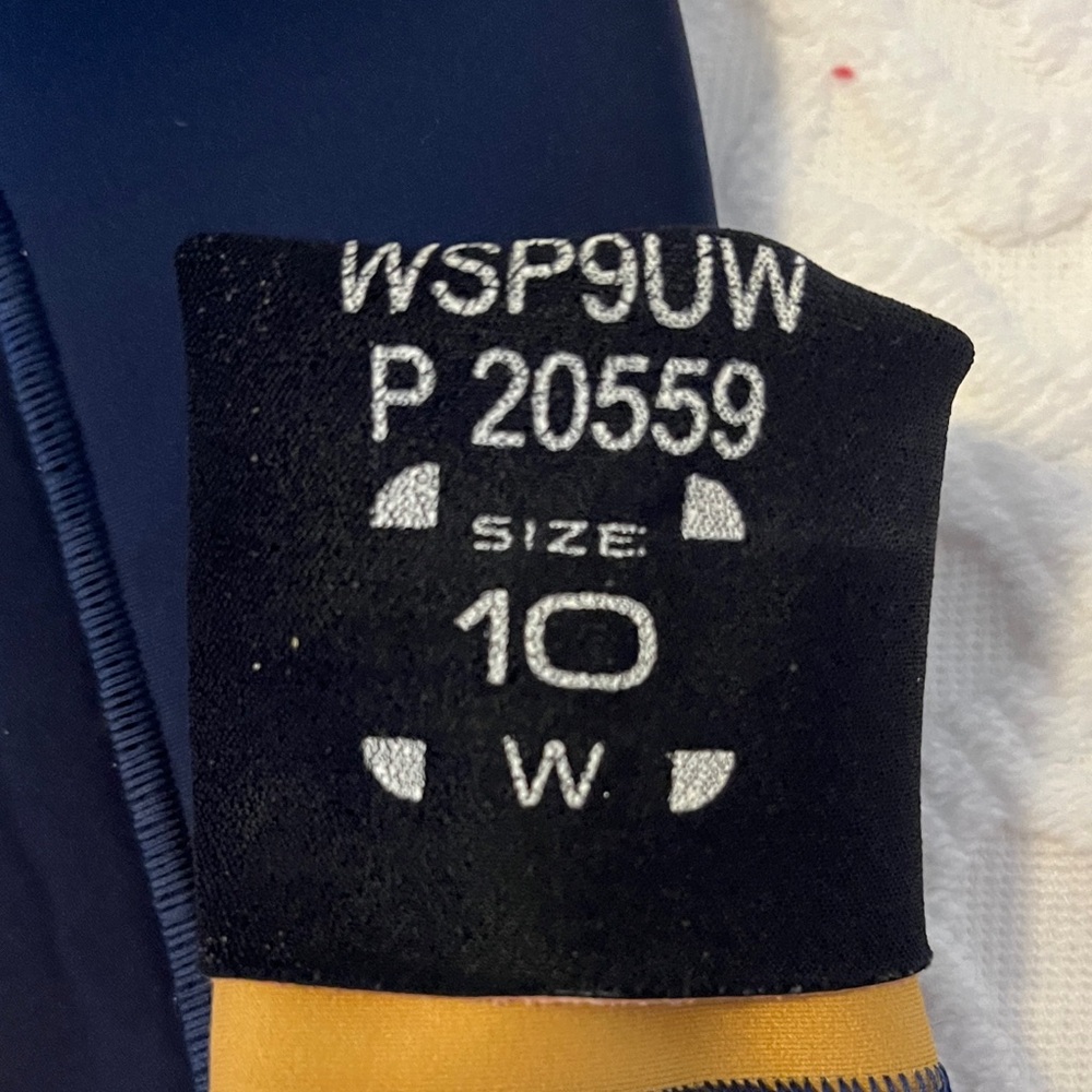 Rip Curl Navy Wetsuit retro Colorful Stripe women size 6/10 - Picture 2 of 5